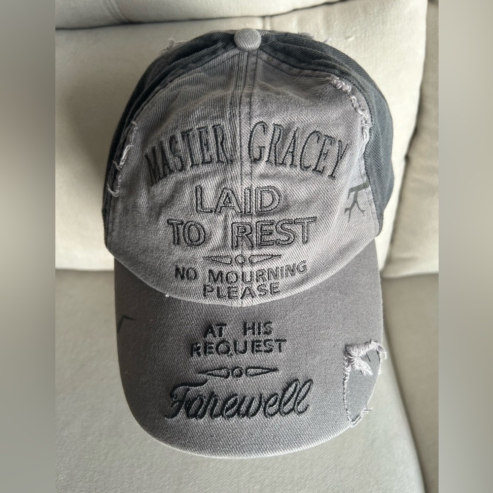 Disney Parks Haunted Mansion Master Gracey Tombstone Baseball Cap Hat